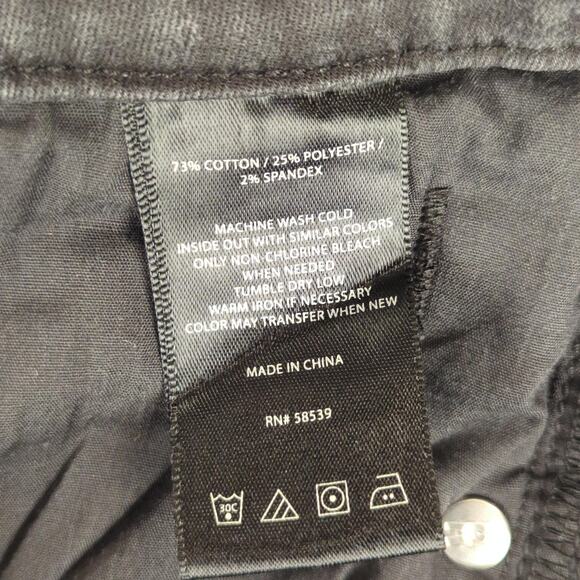 Kut from the Kloth Jeans Womens 12 Black Stretch Skinny Denim KP6014MA1 Mid Rise - Picture 7 of 13